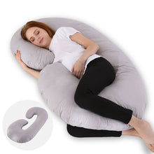Load image into Gallery viewer, Pregnant woman pillow C-shaped waist support pillow sleeping side pillow Pregnant woman body pillow pillow lactation pillow