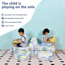 Load image into Gallery viewer, 2024 Newest Kids Couch Sofa, 6 Pcs Modular Toddler Couch, Dinosaur Yellow HLD078