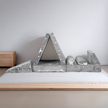 Load image into Gallery viewer, 9PCS Sectional Sofa for Creative Kids Girls and Boys Bedroom, Grey Star HLD082