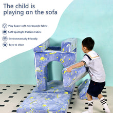 Load image into Gallery viewer, 8 pcs Modular Kids Play Couch,Toddler Couch Sofa, Space Blue HLD081