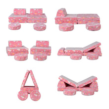 Load image into Gallery viewer, 10PCS Modular Kid Play Couch Toddler & Child Couch with 10 Convertible Pieces HLD076