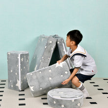 Load image into Gallery viewer, 10PCS Modular Kids Play Couch with Glow-in-Dark Star, Grey Star HLD083