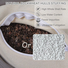 Load image into Gallery viewer, Factory Custom&Dropshipping Moon Shaped Round Waterproof Soul Buckwheat Meditation Cushion Floor Pillow