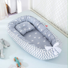 Load image into Gallery viewer, Baby Sleeping Nest Bed100% Soft Cotton Newborn Lounger Portable Crib Suitable Baby nest