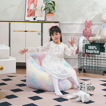 Load image into Gallery viewer, Tie-dyed kids sofa, Fluffy Toddler Chair