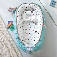 Load image into Gallery viewer, Baby Sleeping Nest Bed100% Soft Cotton Newborn Lounger Portable Crib Suitable Baby nest