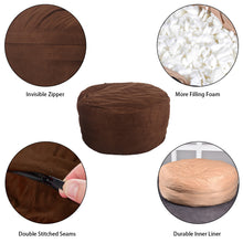 Load image into Gallery viewer, 5FT/6FT/7FT Luxurious Bean Bag Chair(Only Cover, Without Filler)