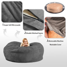 Load image into Gallery viewer, Luxury 7FT Bean Bag Chair with Microsuede