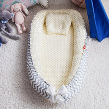 Load image into Gallery viewer, Baby Sleeping Nest Bed100% Soft Cotton Newborn Lounger Portable Crib Suitable Baby nest
