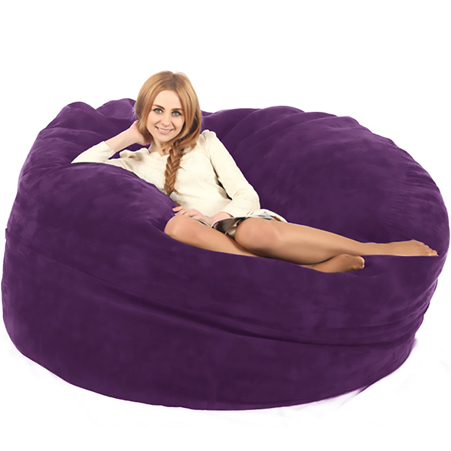 5FT/6FT/7FT Luxurious Bean Bag Chair(Only Cover, Without Filler) – Lanshen  Life